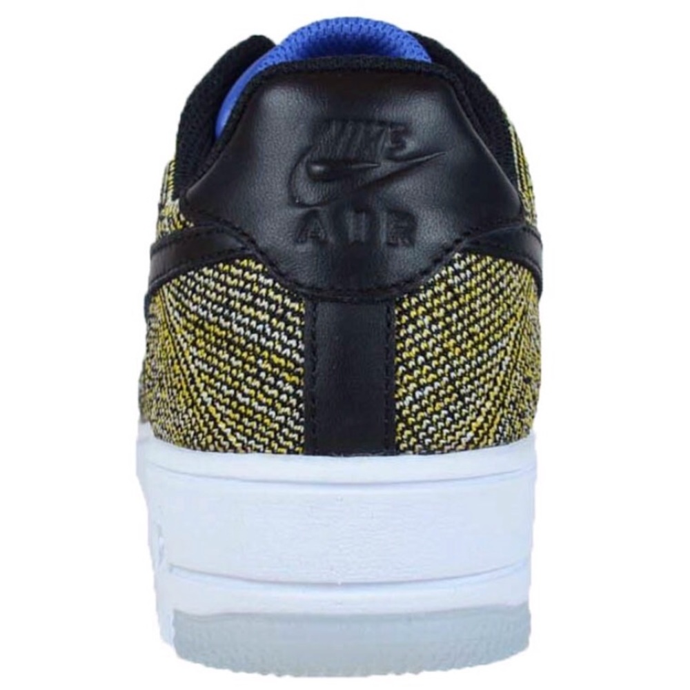 💛 W. Air Force 1 FlyKnit Yellow Blue Tint 6.5 - Picture 3 of 8